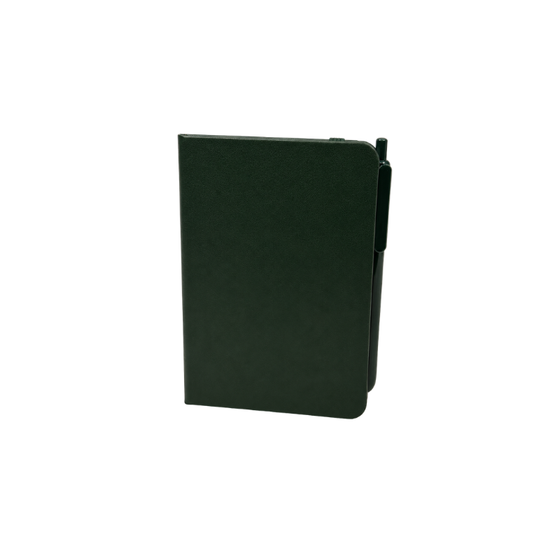 Personalized black petite notebook with custom laser engraving, designed for journals, planners, and thoughtful keepsake gifts.