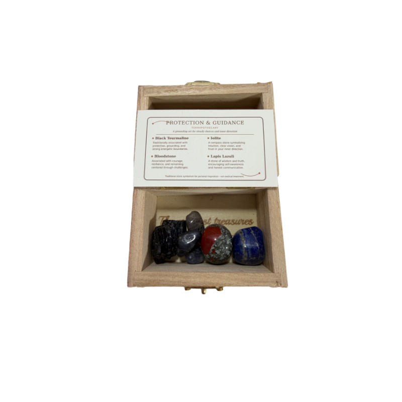 Earth’s Treasures – Engraved Stone Intention Chest