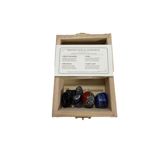 Earth’s Treasures – Engraved Stone Intention Chest