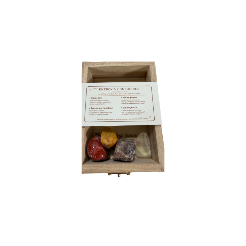 Earth’s Treasures – Engraved Stone Intention Chest
