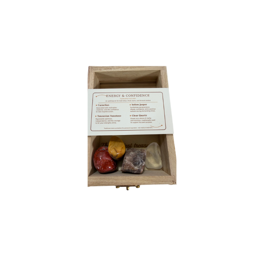 Earth’s Treasures – Engraved Stone Intention Chest