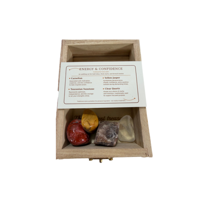 Earth’s Treasures – Engraved Stone Intention Chest