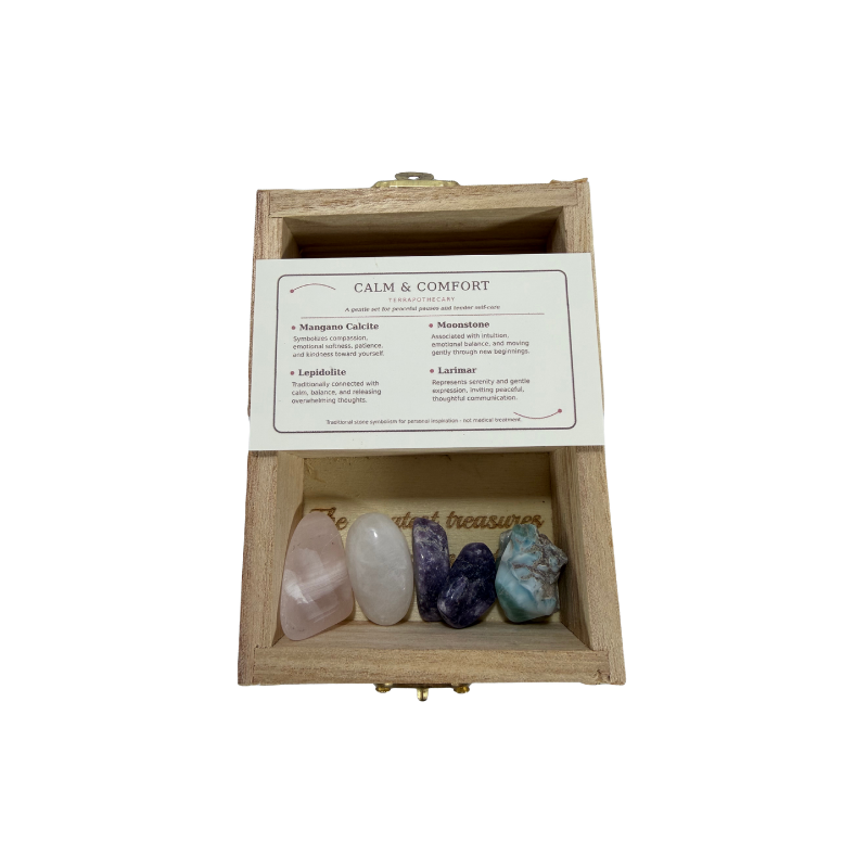 Earth’s Treasures – Engraved Stone Intention Chest