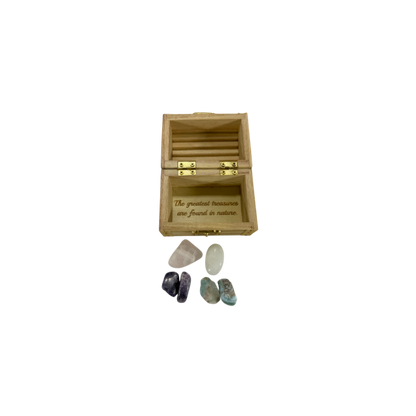 Earth’s Treasures – Engraved Stone Intention Chest