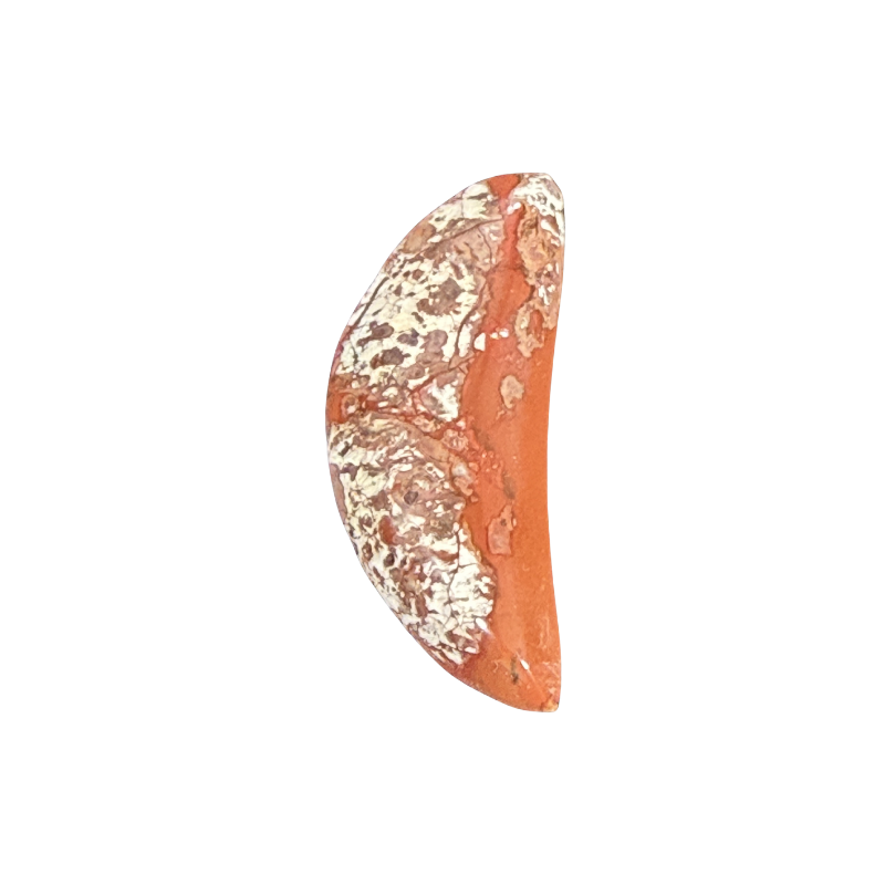 Beautiful polished Brecciated Jasper cabochon featuring one-of-a-kind natural patterns and rich earthy tones.