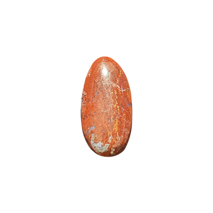 One-of-a-kind Brecciated Jasper cabochon featuring beautiful earthy colors and a smooth polished finish for jewelry making.