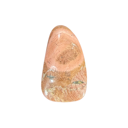 Genuine Brecciated Jasper cabochon displaying unique natural mineral patterns and a smooth polished finish
