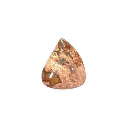 Natural Brecciated Jasper cabochon with bold earthy colors and polished surface, perfect for custom jewelry making.