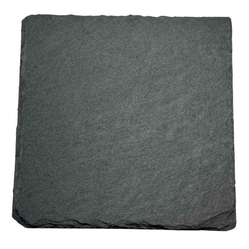 Personalized engraved slate coaster set featuring custom laser engraving, perfect for home décor, entertaining, and unique personalized gifts.