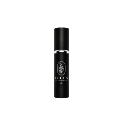 Focus essential oil blend in a 10 ml spray bottle crafted with pure essential oils to support concentration, clarity, and mental focus.