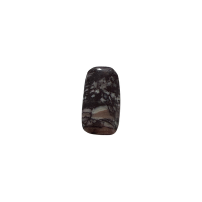 Genuine Picasso Jasper cabochon with artistic natural veining and a smooth polished finish, ideal for custom jewelry designs.