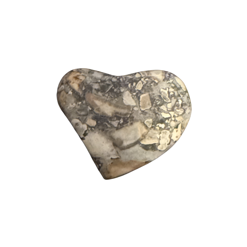 Maligano Jasper cabochon number 1 with scenic earthy natural stone pattern