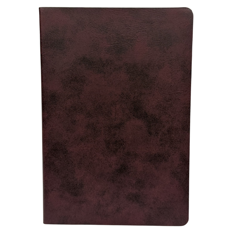 Maroon Personalized maroon journal featuring custom laser engraving, ideal for writing, daily notes, and meaningful keepsake gifts.
