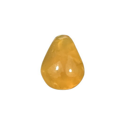 Natural Juniper Ridge Fire Opal cabochon from Lake County, Oregon, with polished volcanic gemstone pattern