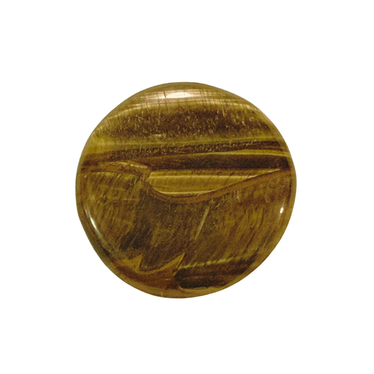 Natural Tiger's Eye cabochon 1 featuring golden brown chatoyant bands, polished for jewelry making, wire wrapping, or bezel setting