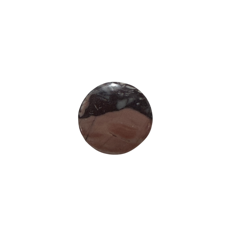 Genuine Picasso Jasper cabochon with artistic natural veining and a smooth polished finish, ideal for custom jewelry designs.