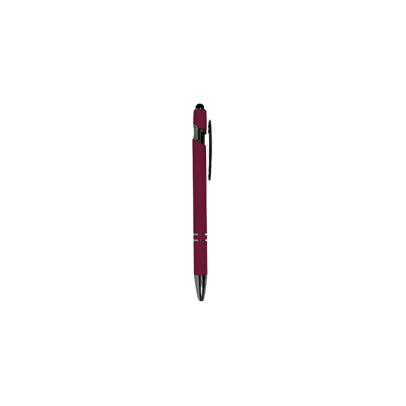Personalized pink engraved metal pen with custom laser engraving, perfect for gifts, journals, and daily writing.