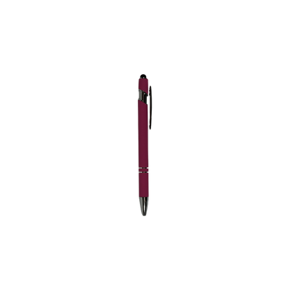 Personalized pink engraved metal pen with custom laser engraving, perfect for gifts, journals, and daily writing.