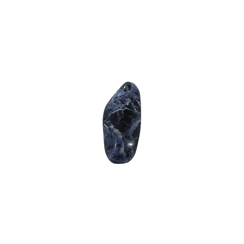 Hand-selected natural Sodalite cabochon with a smooth polished finish and striking blue coloration.