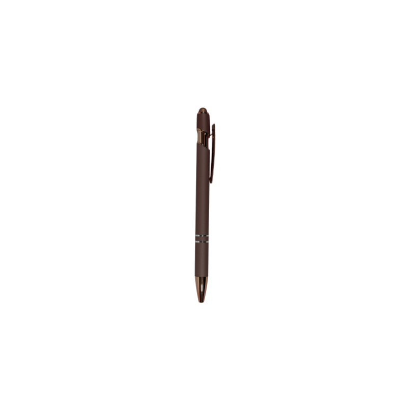 Personalized rose gold engraved metal pen customized with laser engraving for gifts, business, or everyday use.