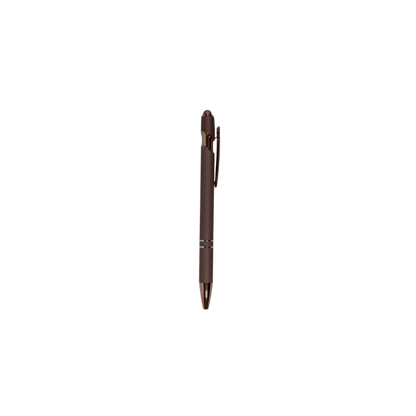 Personalized rose gold engraved metal pen customized with laser engraving for gifts, business, or everyday use.