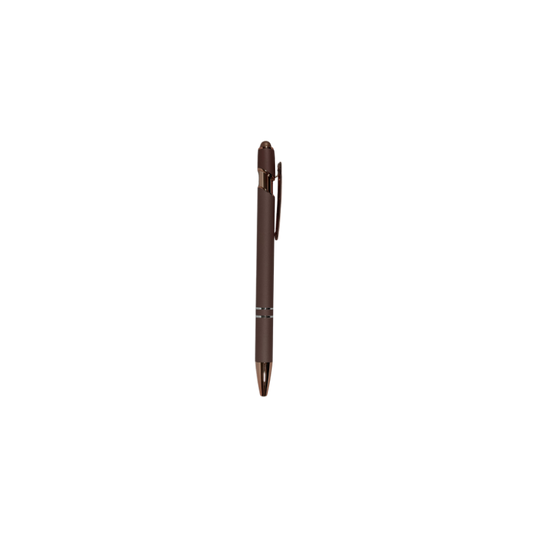 Personalized rose gold engraved metal pen customized with laser engraving for gifts, business, or everyday use.