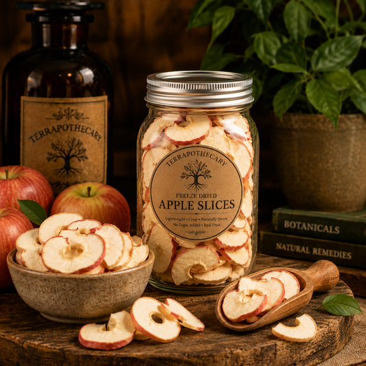 Freeze-dried strawberries in a reusable jar, made from real strawberries with a naturally sweet flavor and crisp texture.