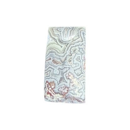 Crazy Lace Agate cabochon number 2 with lace-like natural agate pattern